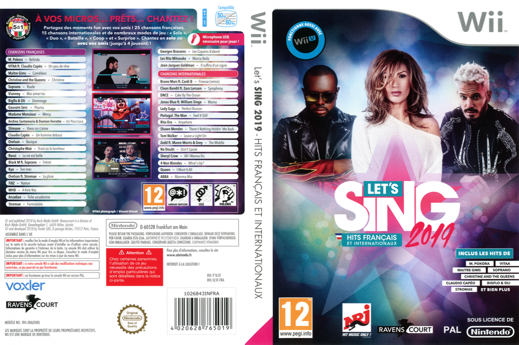 Let's Sing 2019 - Hits Francais et Internationaux — box-texture (FR)
