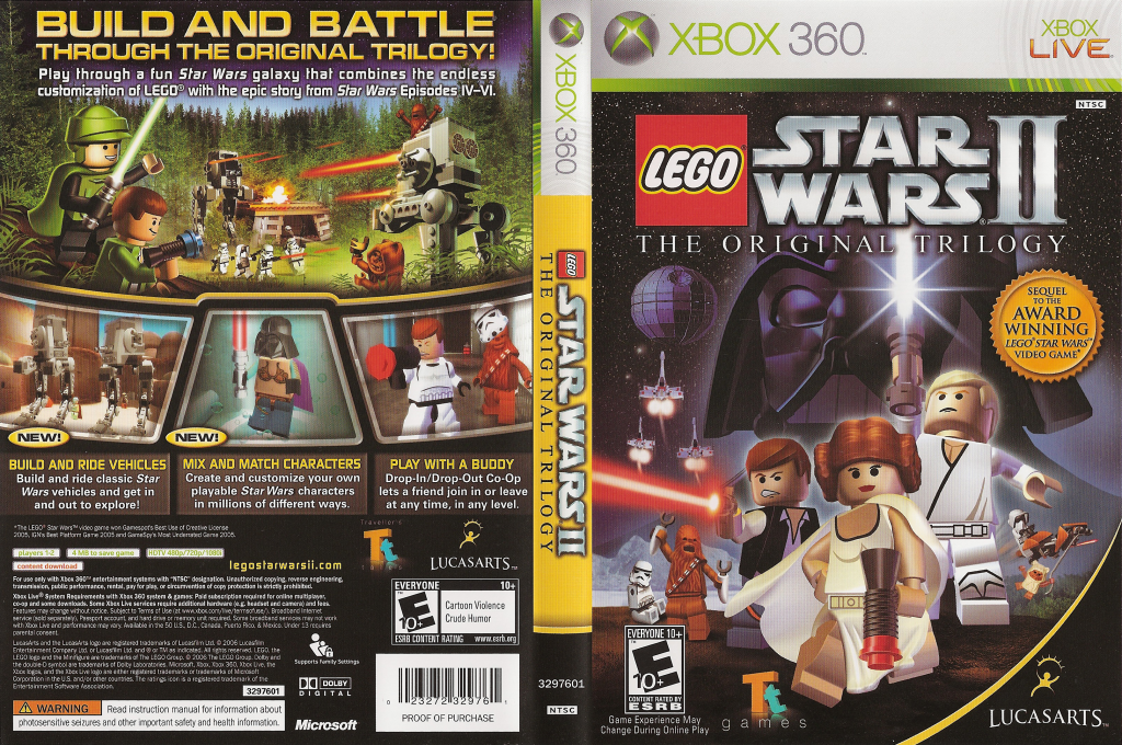 LEGO Star Wars II - The Original Trilogy — box-texture (US)