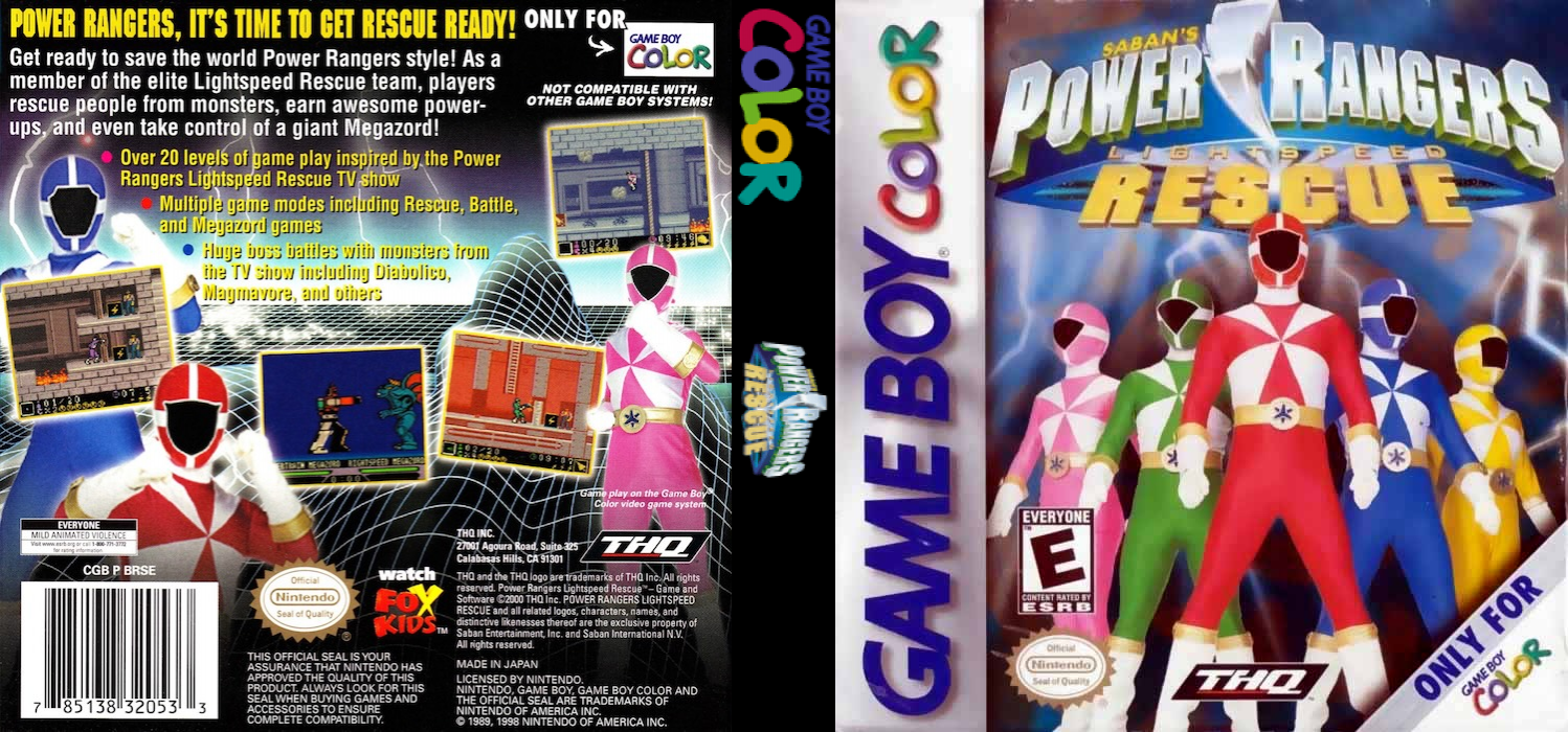 Power Rangers : Lightspeed Rescue — box-texture (US)