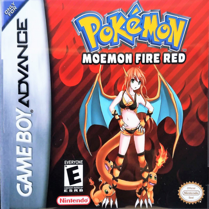 Pokémon : Moémon FireRed Version box art