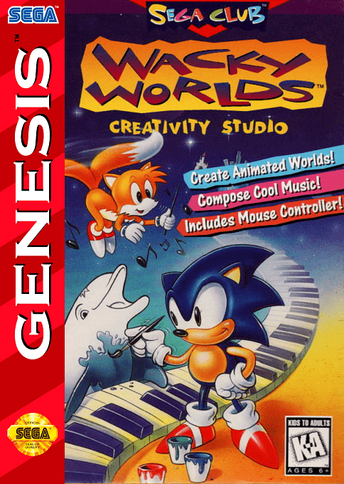 Wacky Worlds Creativity Studio box art