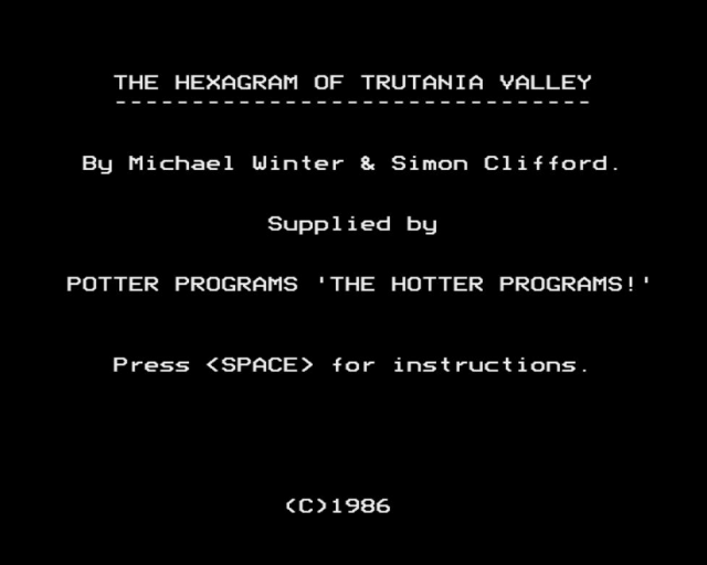 Hexagram Of Trutania Valley, The — sstitle (WOR)