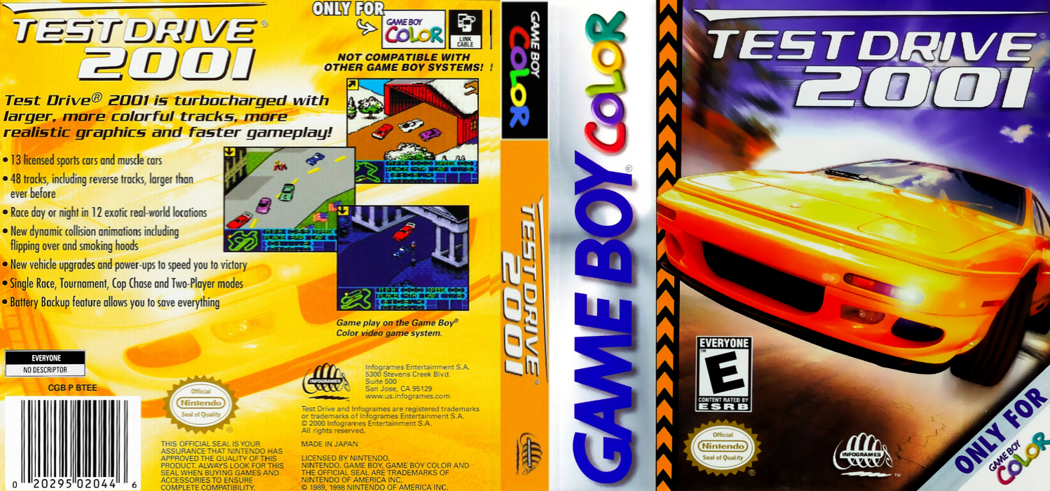 Test Drive 2001 — box-texture (US)