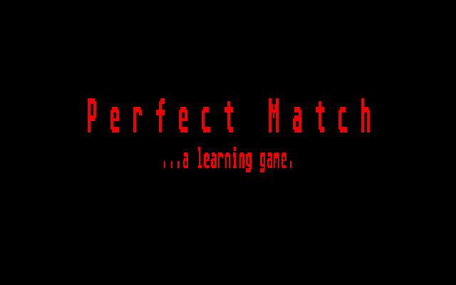 Perfect Match — sstitle (WOR)