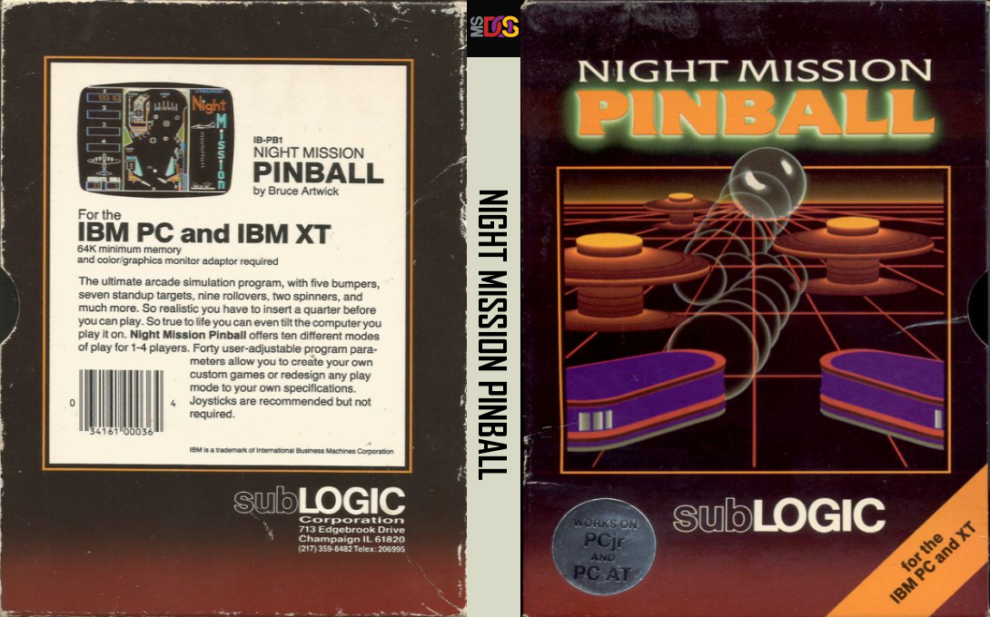 Night Mission Pinball — box-texture (US)
