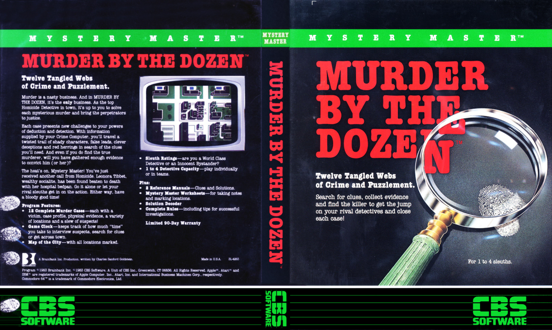 Mystery Master - Murder By The Dozen — box-texture (US)