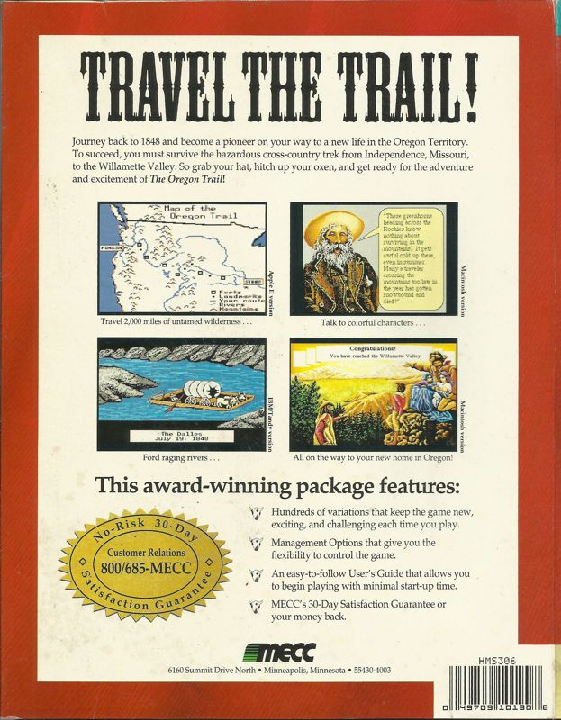 Oregon Trail, The — box-2D-back (US)