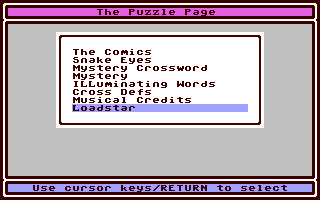 The Puzzle Page #106 — ss (WOR)