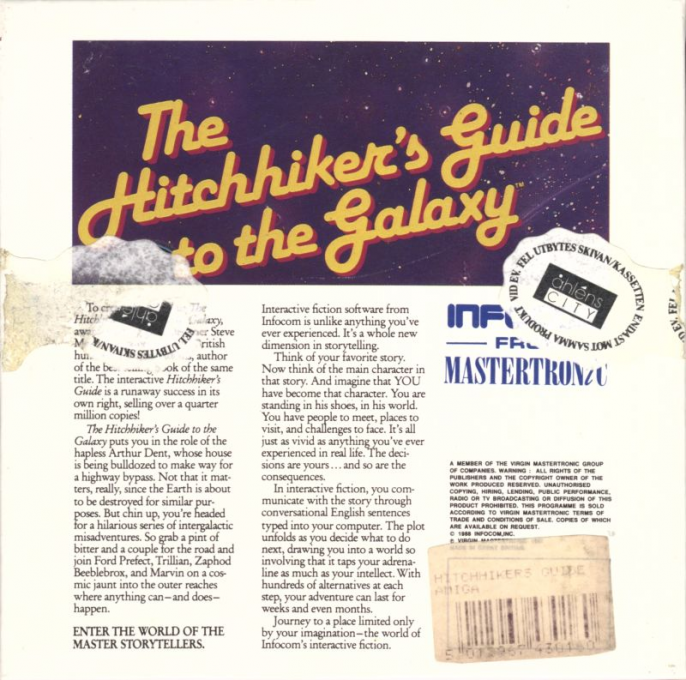 Hitchhiker's Guide To The Galaxy, The — box-2D-back (EU)