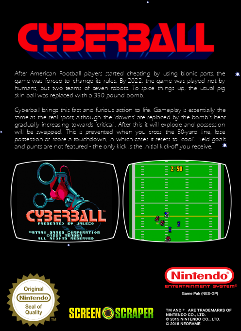 Cyberball — box-2D-back (SS)