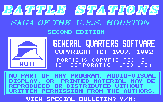 Battle Stations- Saga of the U.S.S. Houston box art
