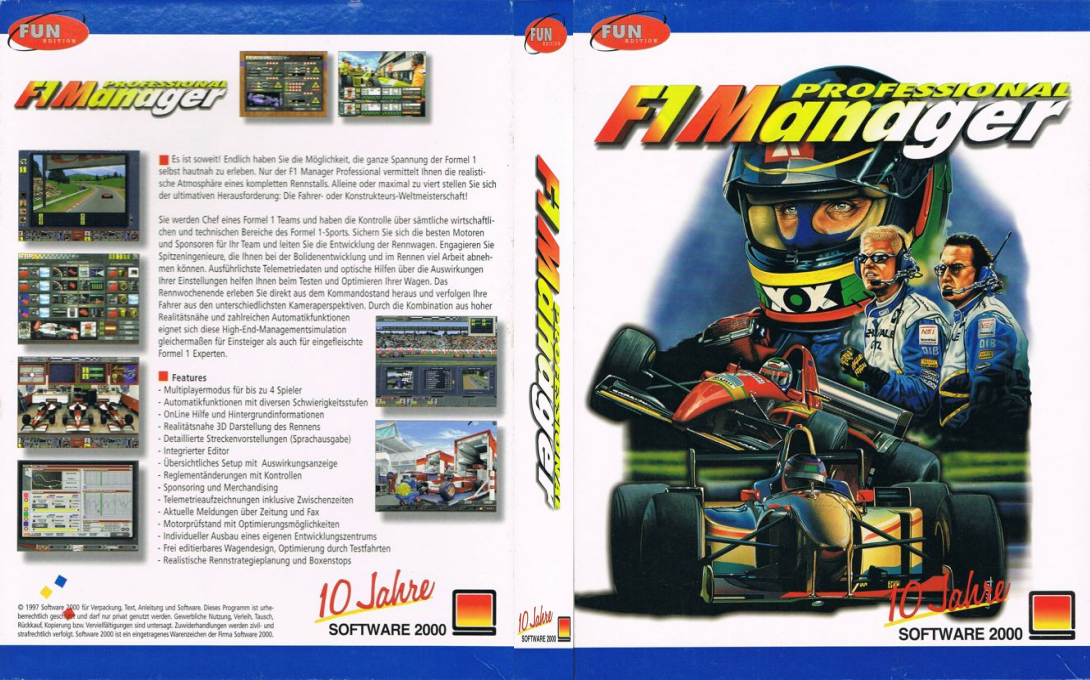 F1 Manager Professional — box-texture (DE)
