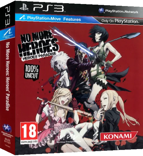No More Heroes - Eiyuutachi no Rakuen — box-3D (EU)