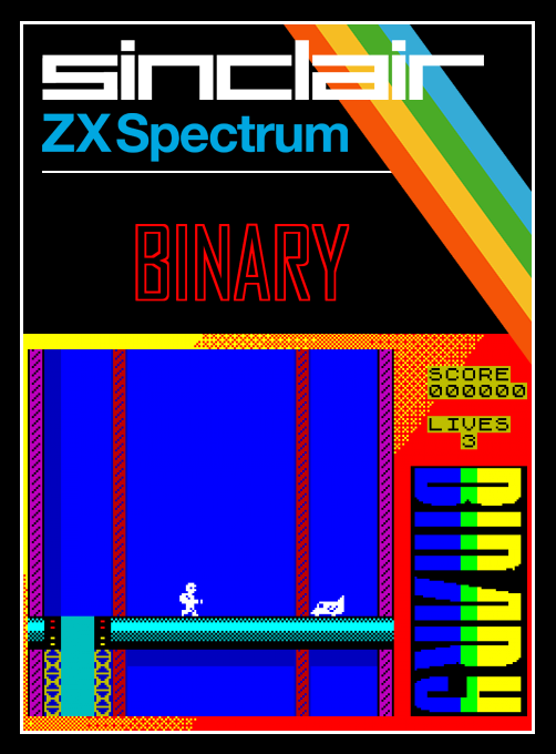 Binary box art