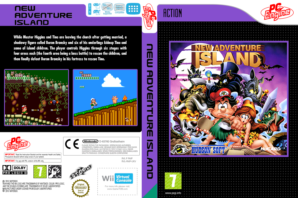 New Adventure Island — box-texture (EU)