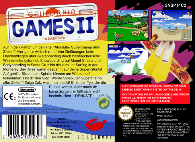 California Games 2 — box-2D-back (EU)