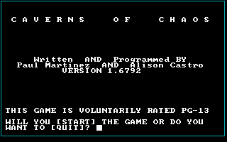 Caverns of Chaos box art