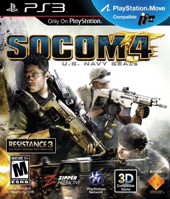 SOCOM 4 - U.S. Navy SEALs box art
