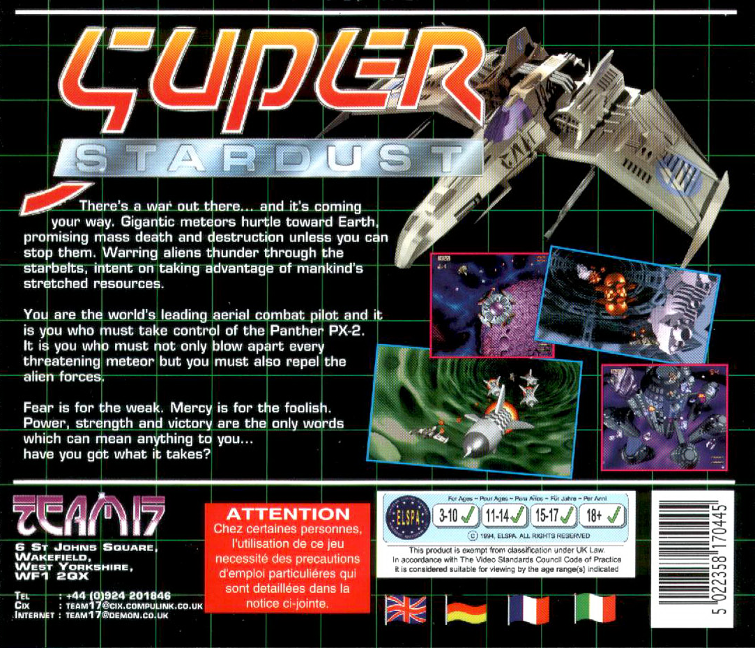 Super Stardust — box-2D-back (EU)