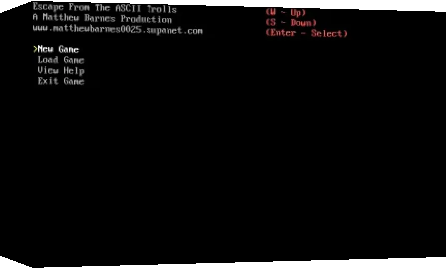 Escape From The ASCII Trolls — box-3D (WOR)