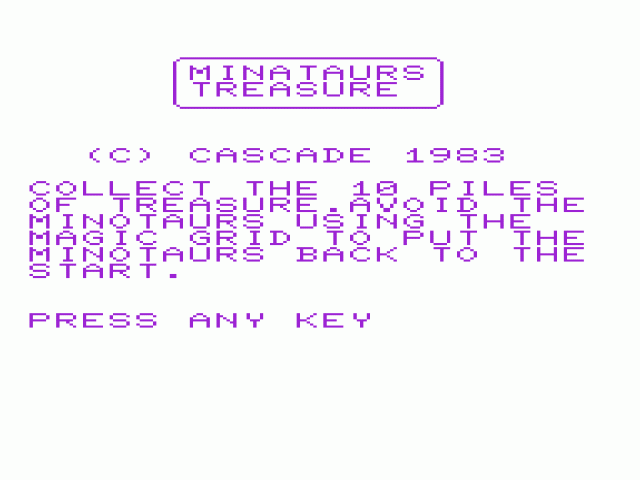 Minotaurs Treasure — sstitle (WOR)