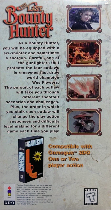 Last Bounty Hunter, The — box-2D-back (US)
