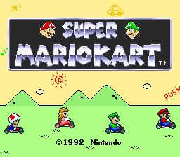 Super Mario Kart — sstitle (WOR)