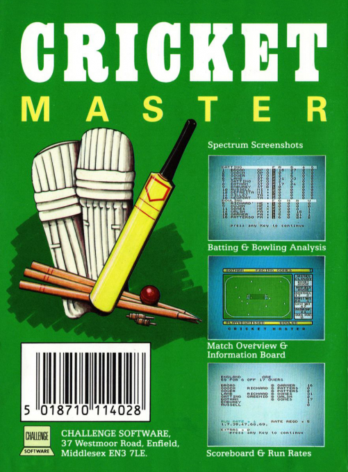 Cricket Master — box-2D-back (EU)