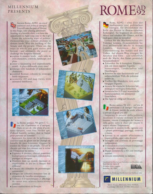 Rome AD 92 — box-2D-back (EU)