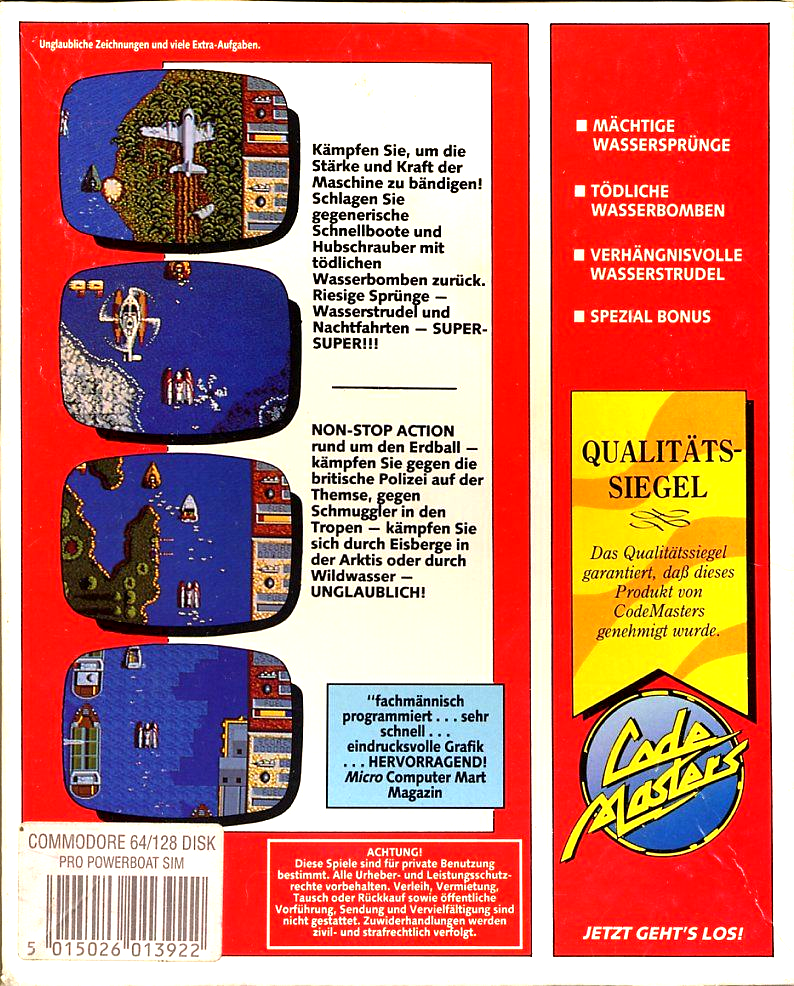 Pro Powerboat Simulator — box-2D-back (DE)