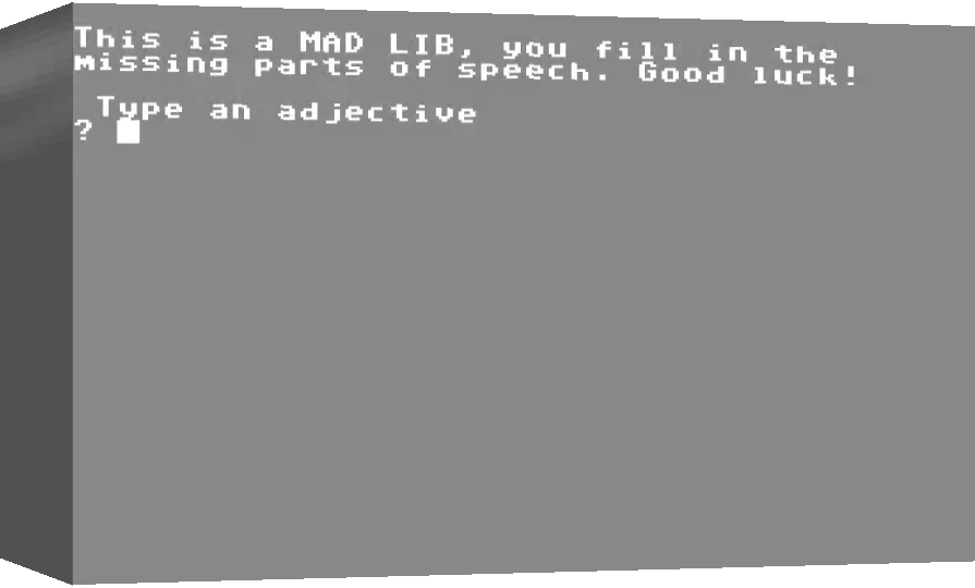 Mad Lib — box-3D (WOR)
