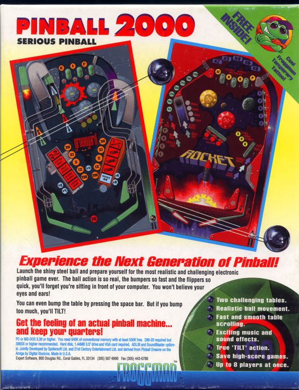 Pinball 2000 — box-2D-back (US)