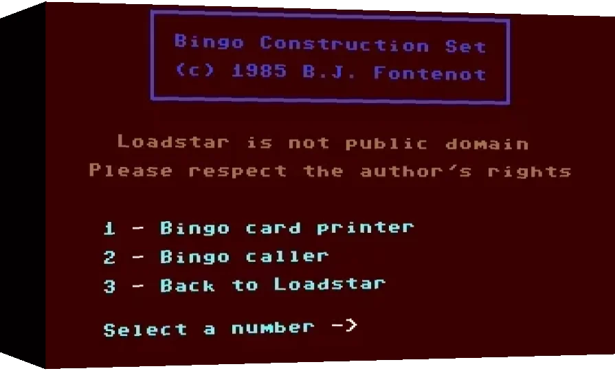 Bingo Construction Set — box-3D (WOR)