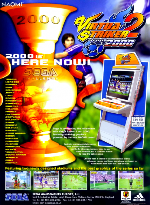 Virtua Striker 2 — box-2D-back (WOR)