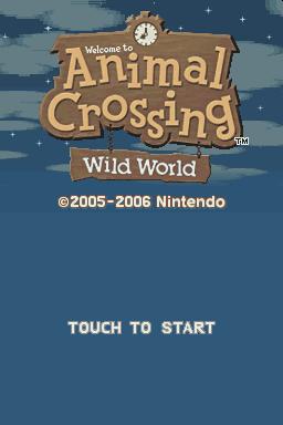 Animal Crossing - Wild World — sstitle (WOR)