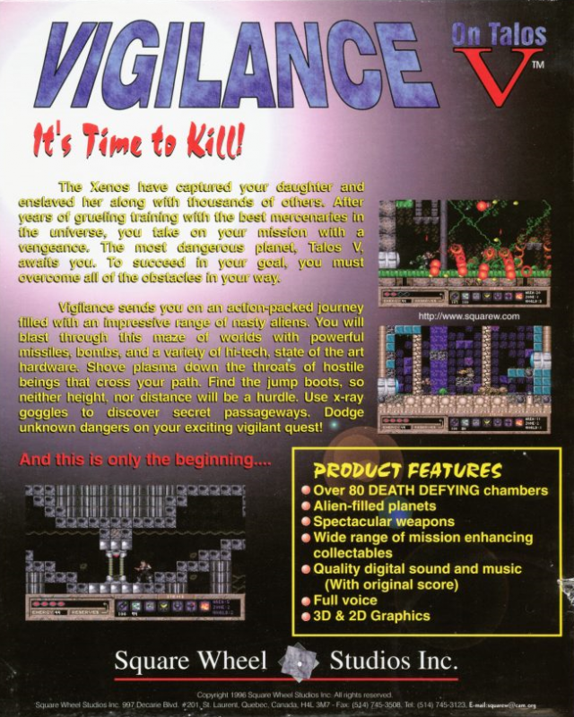 Vigilance On Talos 5 — box-2D-back (US)