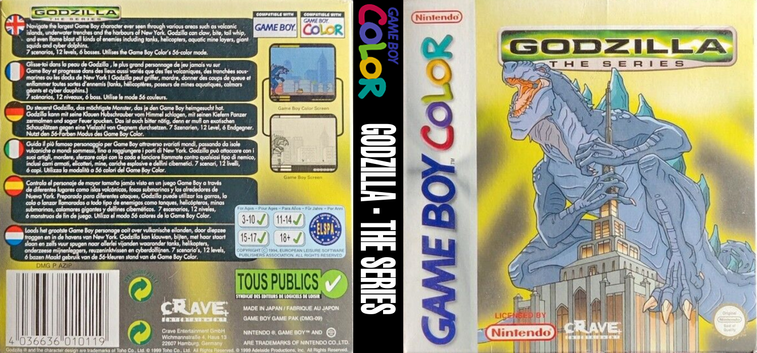 Godzilla : The Series — box-texture (EU)
