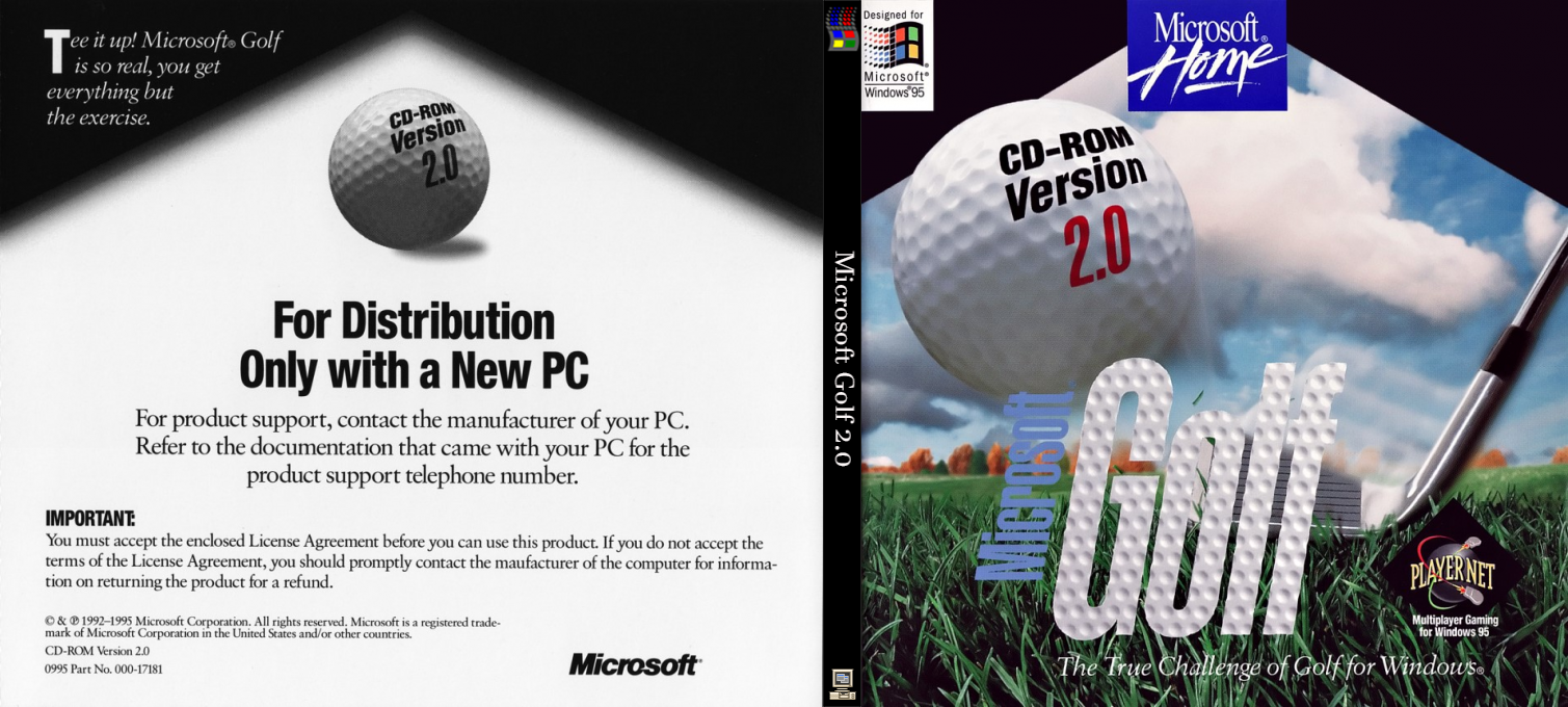 Microsoft Golf 2.0 — box-texture (CUS)