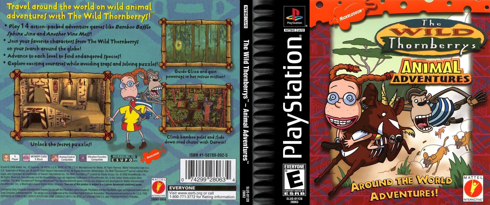Wild Thornberrys - Animal Adventures, The — box-texture (US)