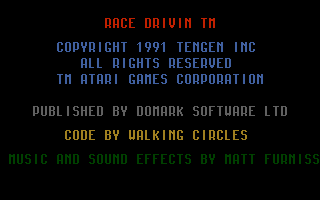 Race Drivin' — sstitle (EU)
