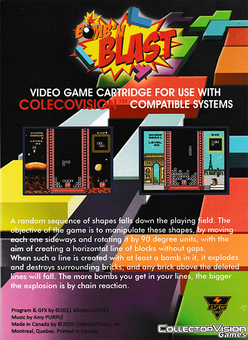Bomb'n Blast — box-2D-back (US)