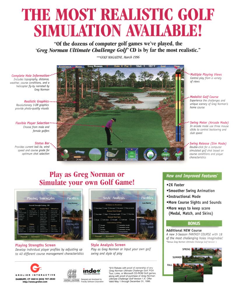 Greg Norman Ultimate Challenge Golf — box-2D-back (US)