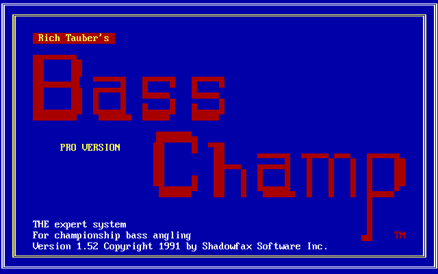 Rich Tauber's Bass Champ — sstitle (WOR)