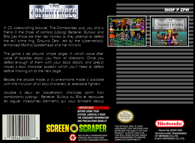 Combatribes The — box-2D-back (SS)