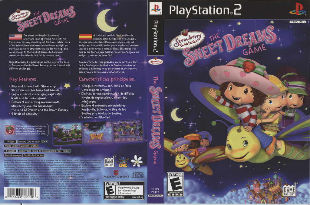 Strawberry Shortcake - The Sweet Dreams Game — box-texture (US)