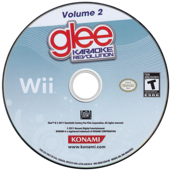 Karaoke Revolution Glee - Volume 2 — support-texture (US)