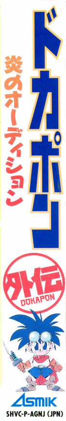 Dokapon Gaiden - Honoo No Audition — box-2D-side (JP)