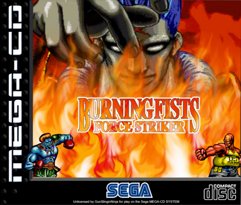 Burning Fists - Force Striker — box-2D (EU)