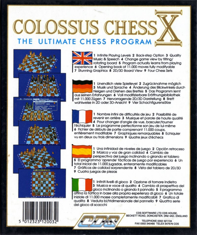Colossus Chess X — box-2D-back (EU)
