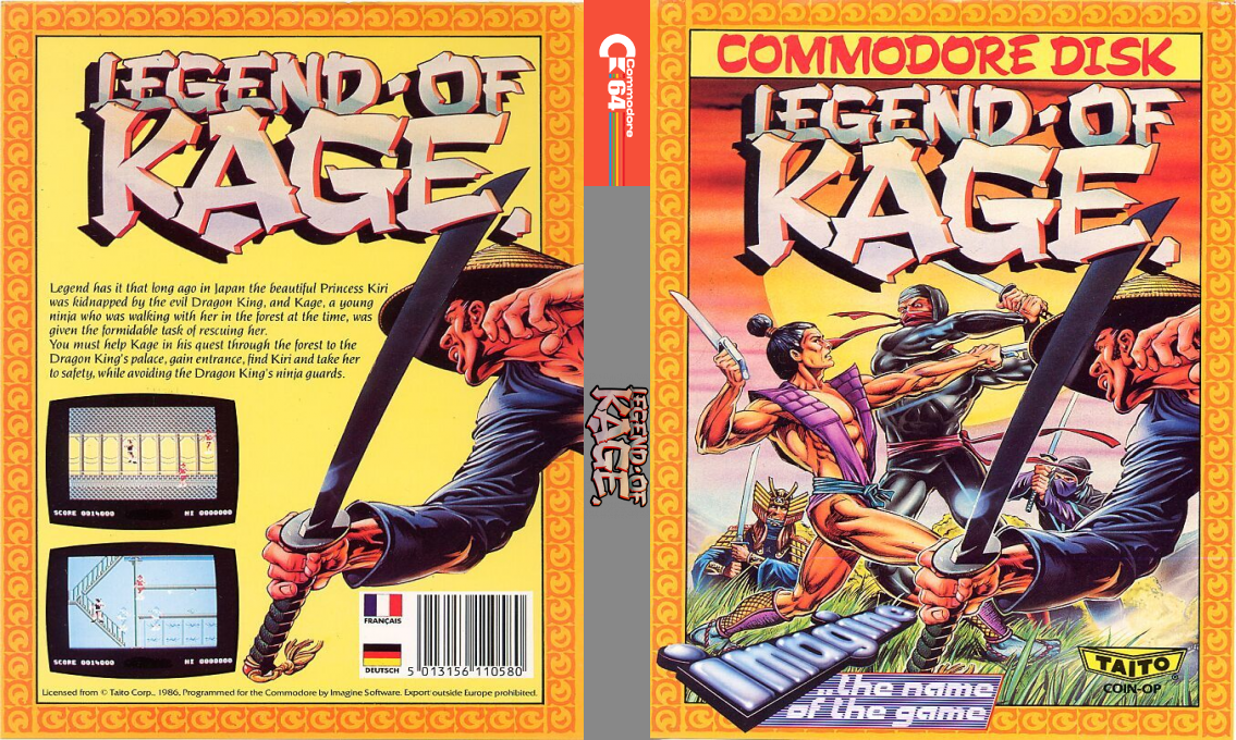 Legend Of Kage, The — box-texture (EU)